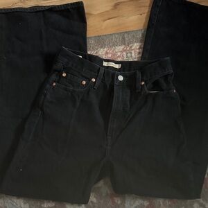 Levi's Black Flare & Wide Leg Jeans